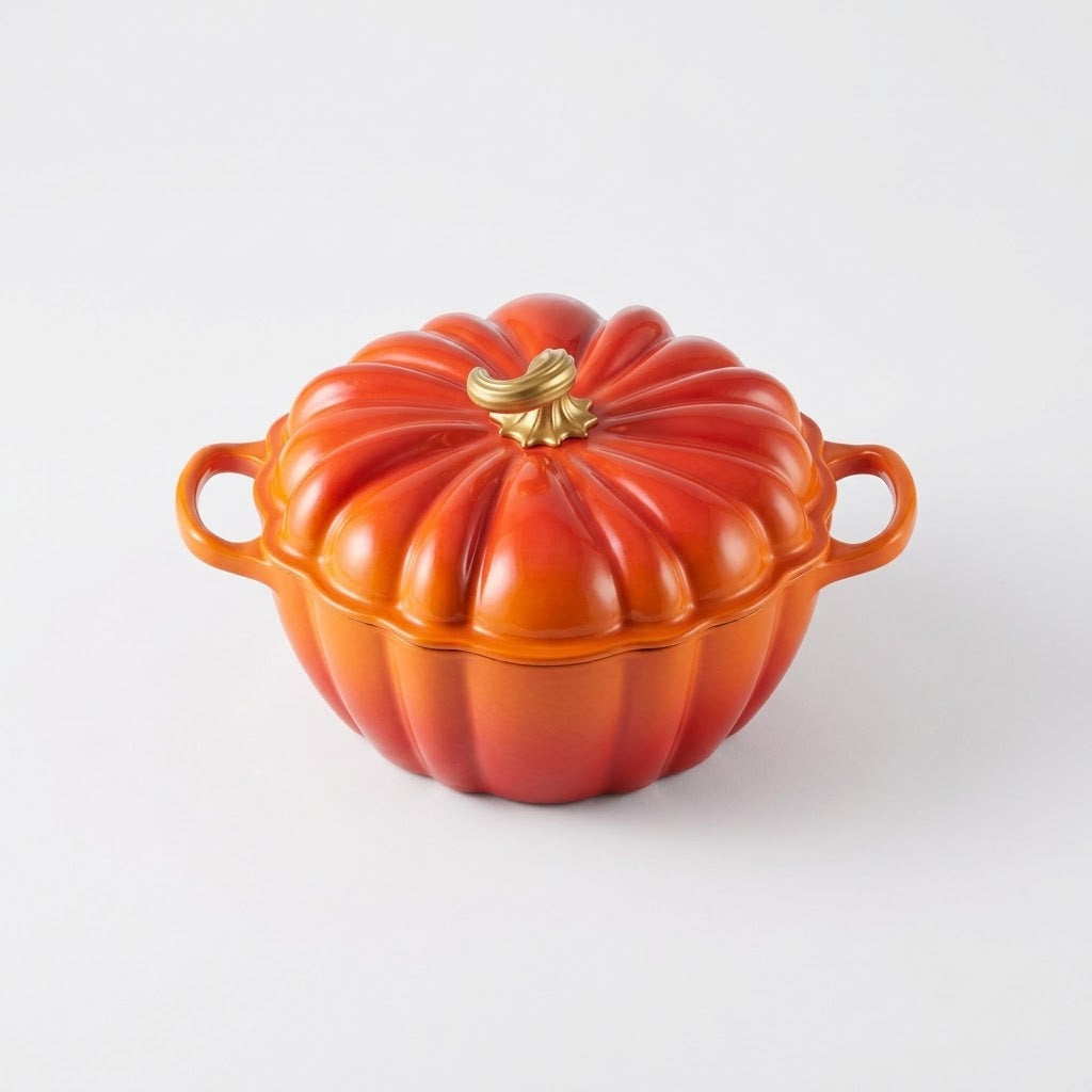 Cocotte Citrouille en fonte émaillée