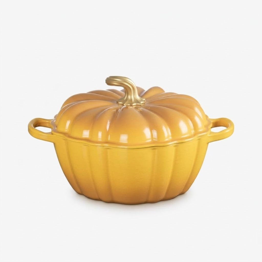 Cocotte Citrouille en fonte émaillée
